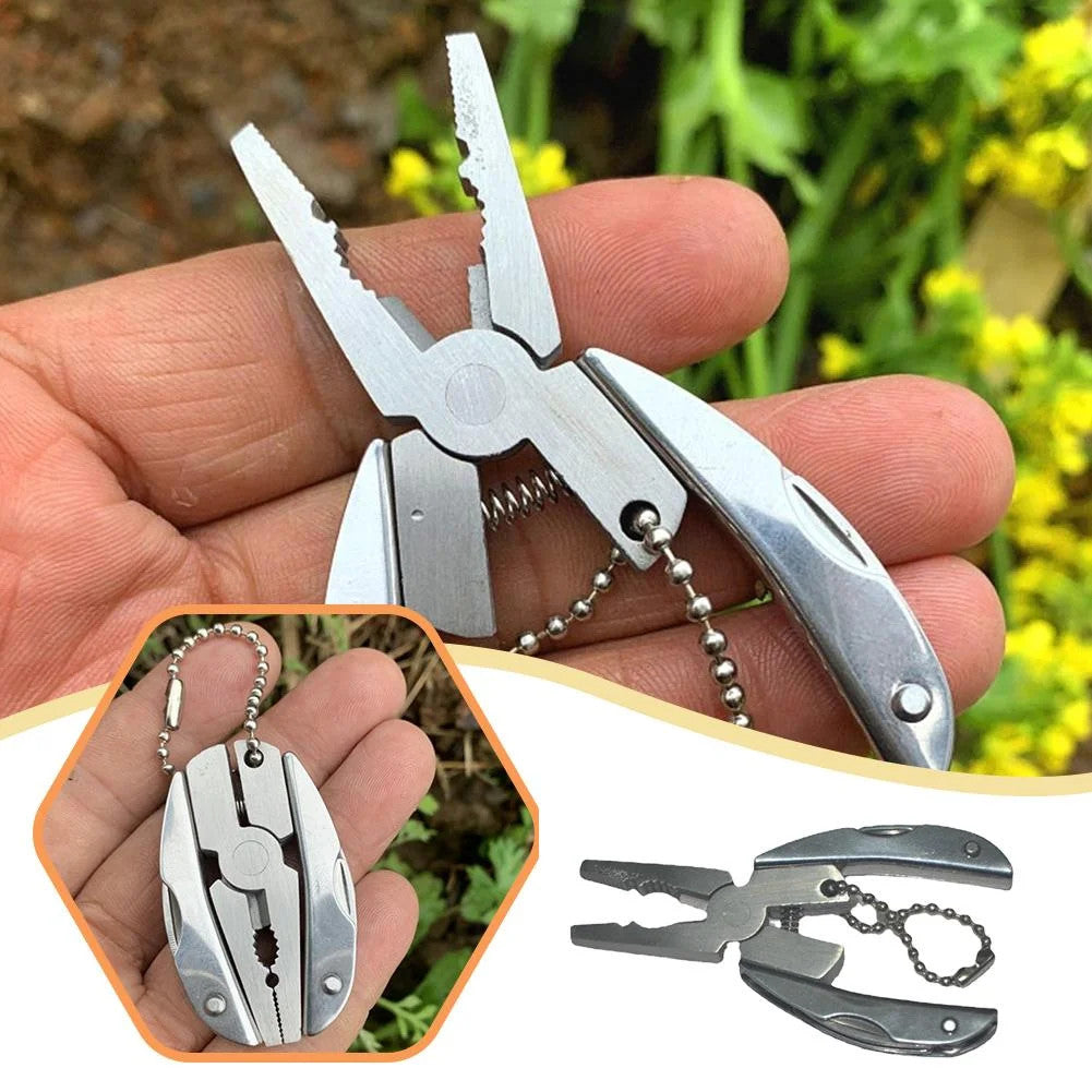 Mini Folding Multi Tool Pliers for Camping Fishing and Outdoor Use