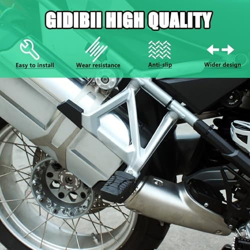 Motorcycle Rear Foot Pegs for BMW Models Aluminum Non-Slip Support
