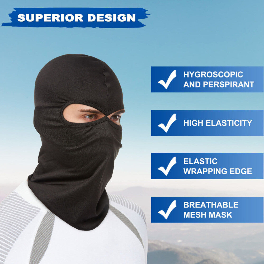 3 Pack UV Protection Face Masks with 2 Holes Tactical Balaclava - Full Face Cover