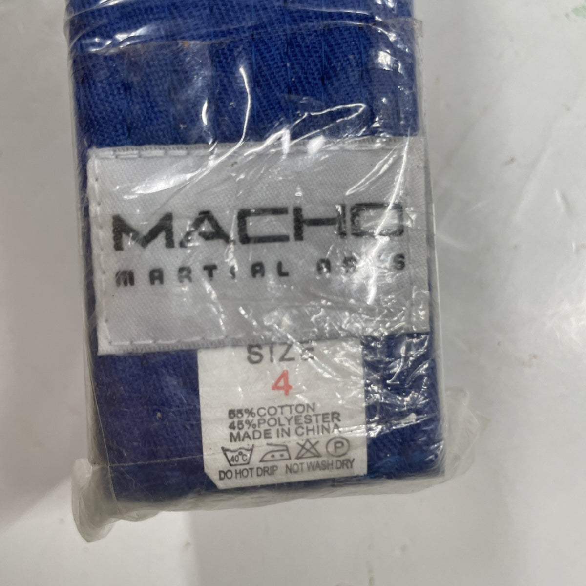 Martial Arts Blue Belt - Approx 103 Inches Long, Size 4, Taekwondo & Karate