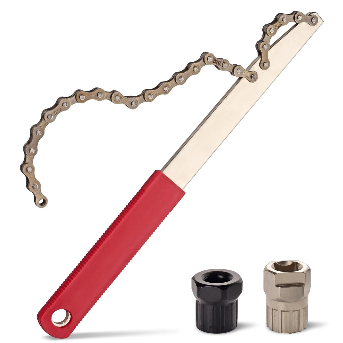 Bike Cassette & Freewheel Removal Tool Kit with Chain Whip for Bicycle Maintenance
