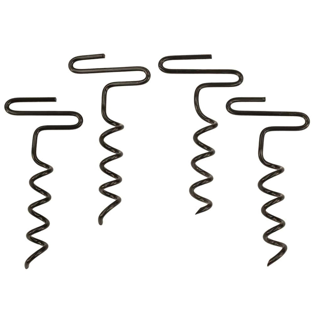 Rhino Hunting Auger Stake Kit 4-Pack - Heavy-Duty Outdoor Ground Anchors