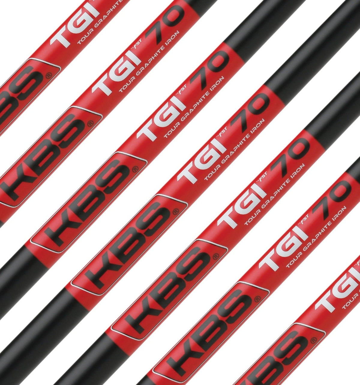 Golf Iron Shaft Set - Graphite, 370 Parallel Tip, Custom Flex & Weight
