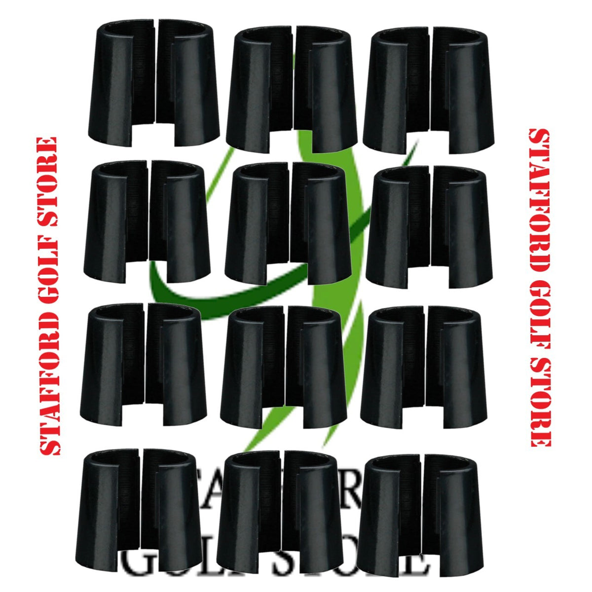 Golf Club Ferrules Split Set - Multiple Tip Sizes, Easy Snap-On Repair