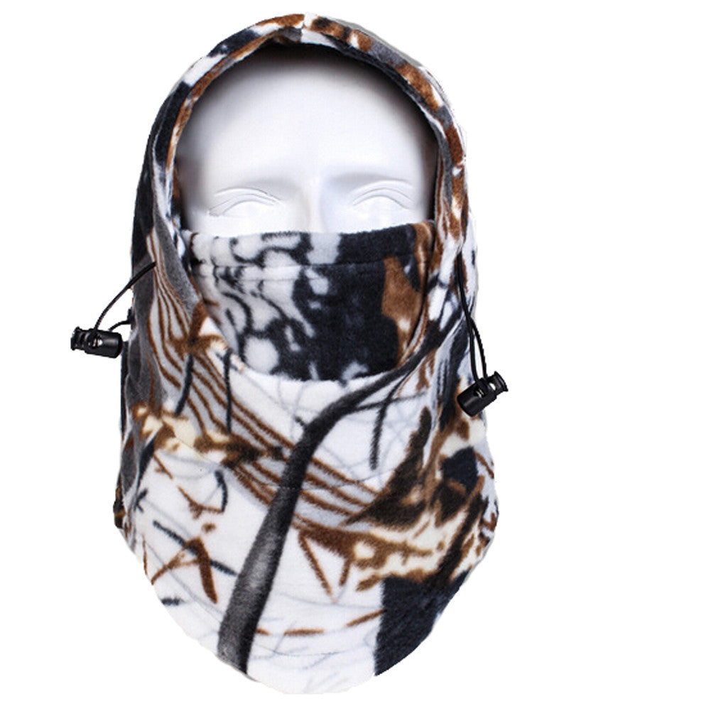 Cold Weather Balaclava Face Mask - Windproof Fleece Hood for Hunting Skiing