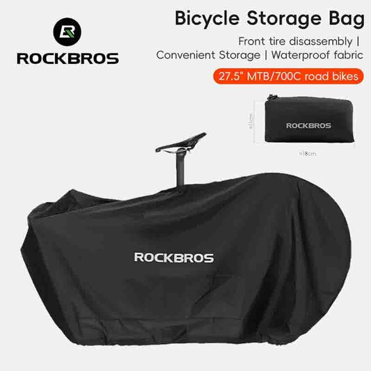 Foldable Waterproof Bike Storage Bag for 27.5" MTB & 700C Road Bikes