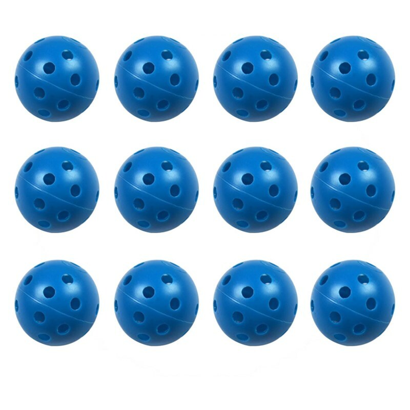 Indoor Outdoor Plastic Golf Practice Balls - Hollow Training Balls for Men Women Kids