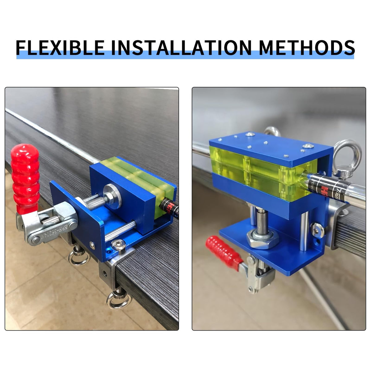 Golf Club Regrip Kit with Vise Clamp, Grip Tape, Solvent & Knife – Drill-Free Installation