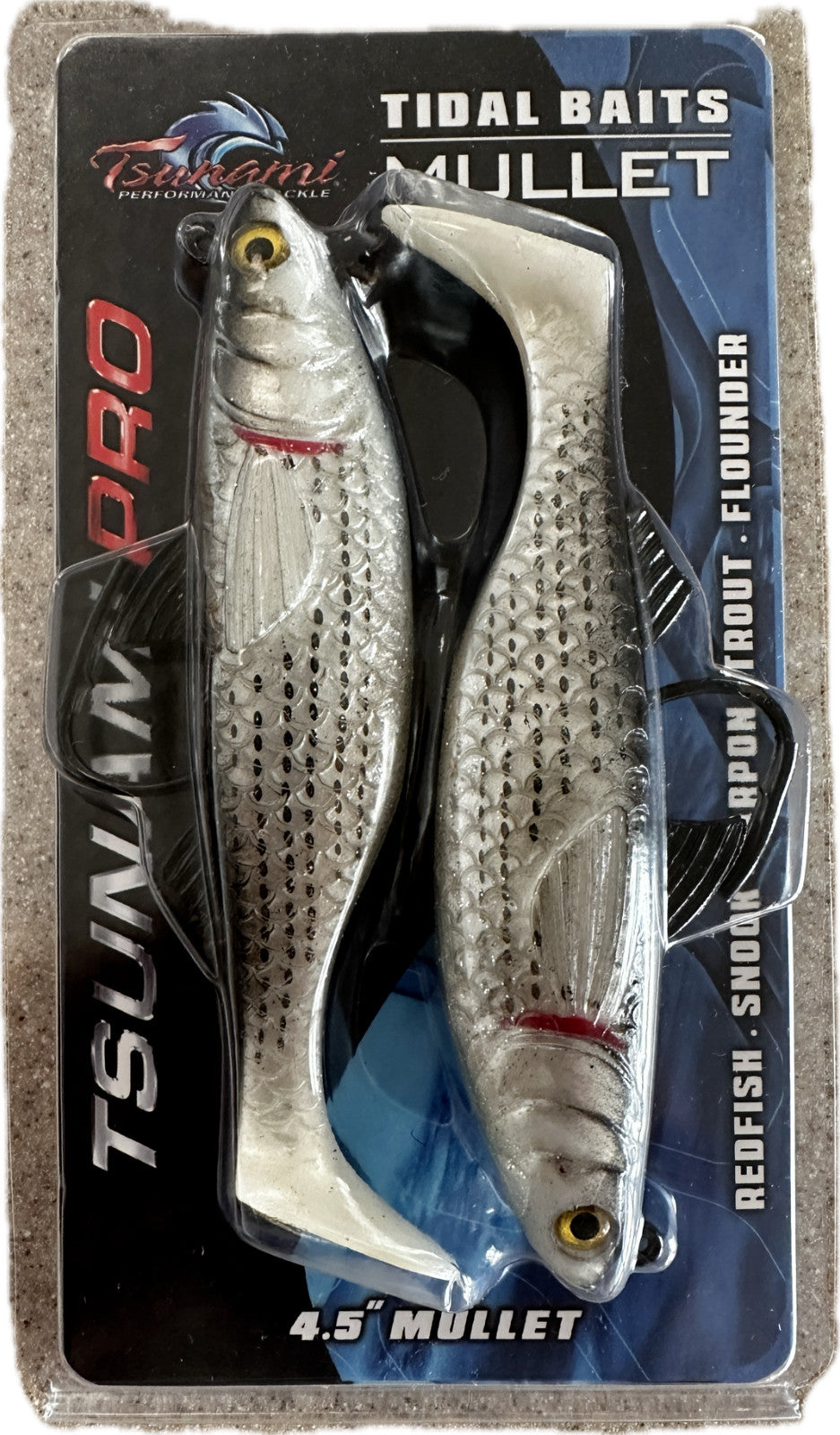 4.5 Inch Mullet Soft Plastic Bait Pack for Freshwater & Saltwater Fishing