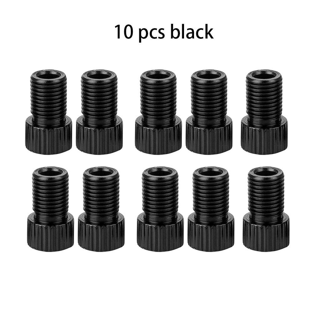 10 Color Presta to Schrader Valve Stem Adapter for Bicycle Tires