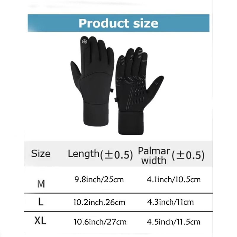 Winter Waterproof Cycling Gloves Touch Screen Bicycle Gloves Outdoor