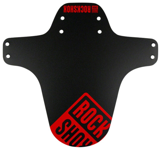 RockShox MTB Fork Fender Black with Oxy Red Print Clip-On for Bicycle Suspension