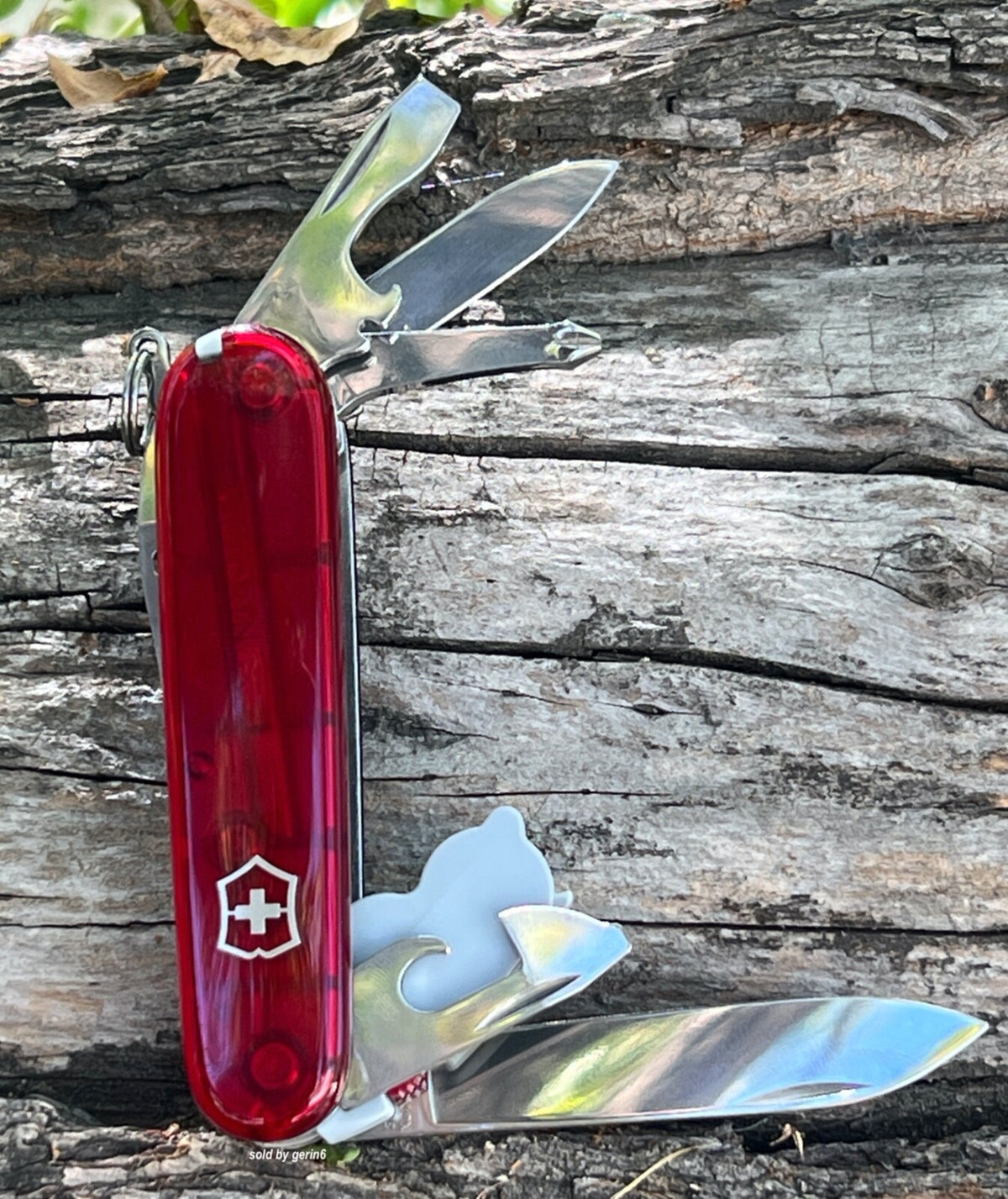 Victorinox Swiss Army Knife Spartan Lite Red Translucent 15-Tool Multi-Tool