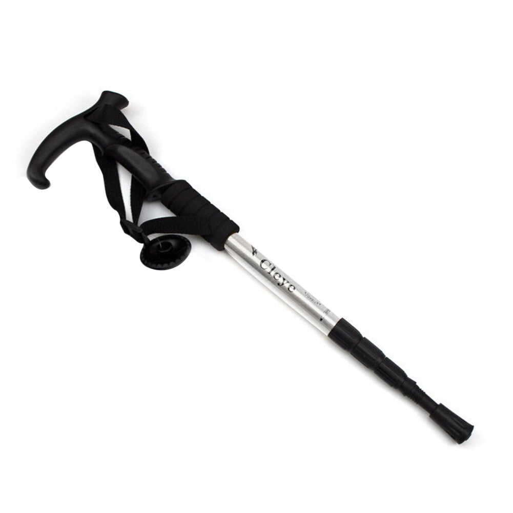 Retractable Aluminum Walking Cane - Travel Outdoor Support Stick