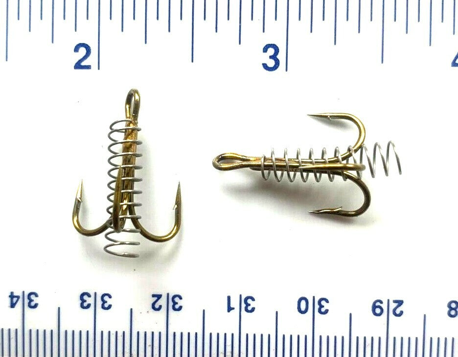 50 Pcs Treble Fish Hooks Size 6 - High Strength Bronze Bait Hooks
