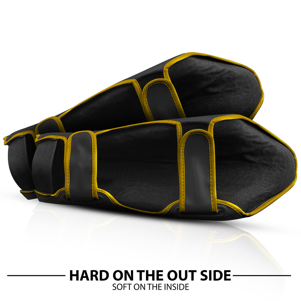 MMA Shin Guards Instep Protectors Kickboxing Muay Thai Padding Gear - S to XL