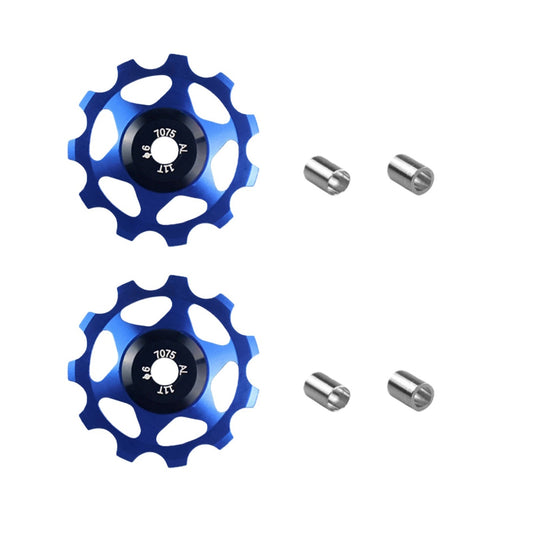 2Pcs Bicycle Rear Derailleur Gear Wheel 11T Ceramic Bearings Bike Parts