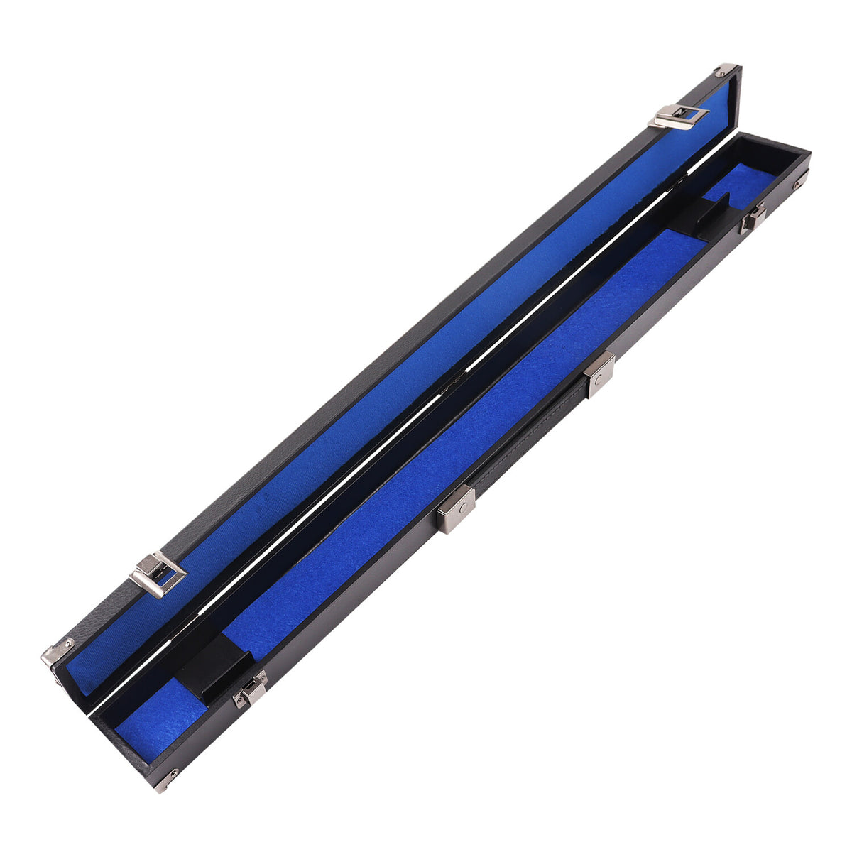 Hard Cue Box for Pool Cues – Holds 1 Butt & 1 Shaft, 58in Cues, Leatherette Case