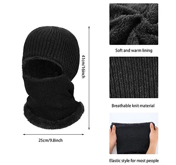Full Face Ski Balaclava Mask Windproof Thermal Fleece Winter Head Cover
