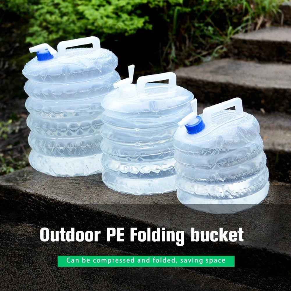 Portable Collapsible Water Bucket for Camping Outdoor Hiking 3L-15L