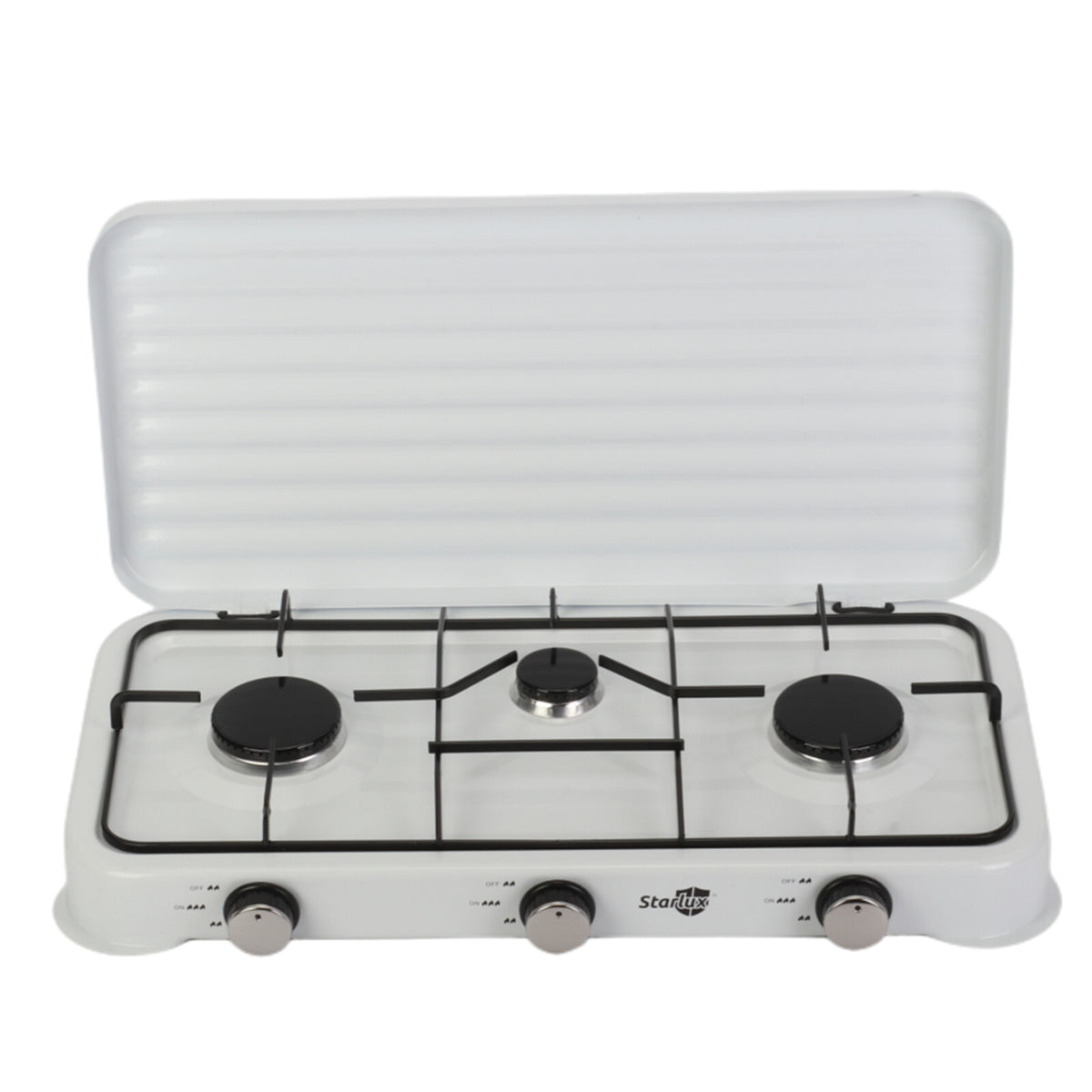 Portable 3 Burner Gas Stove for Camping Caravan Outdoor Cooking