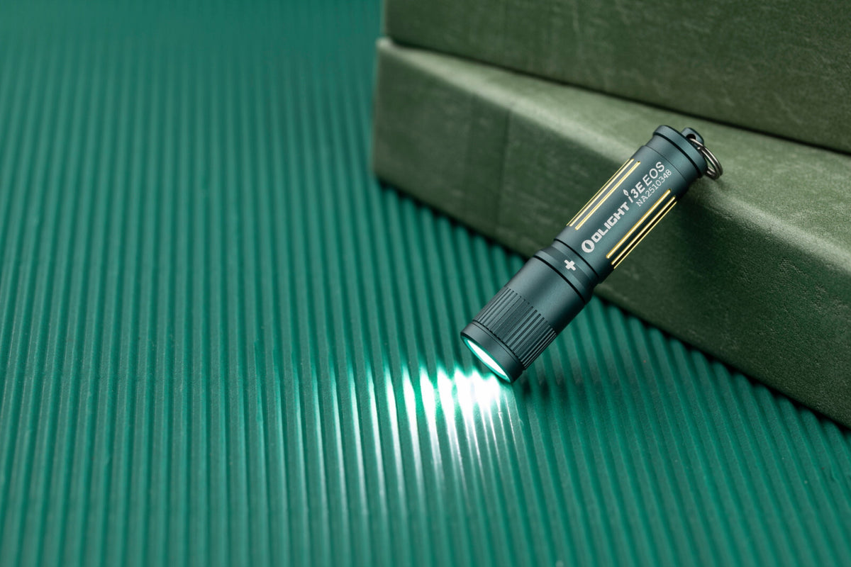 LED Keychain Flashlight Waterproof 90 Lumens for EDC, Blue