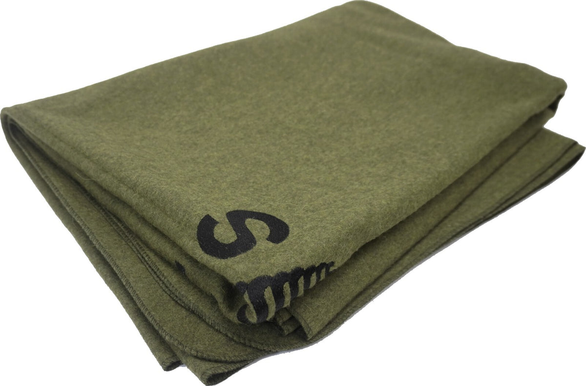 U.S. Military Wool Blanket 64x90 Army Replica Heavy Duty Insulated Cover