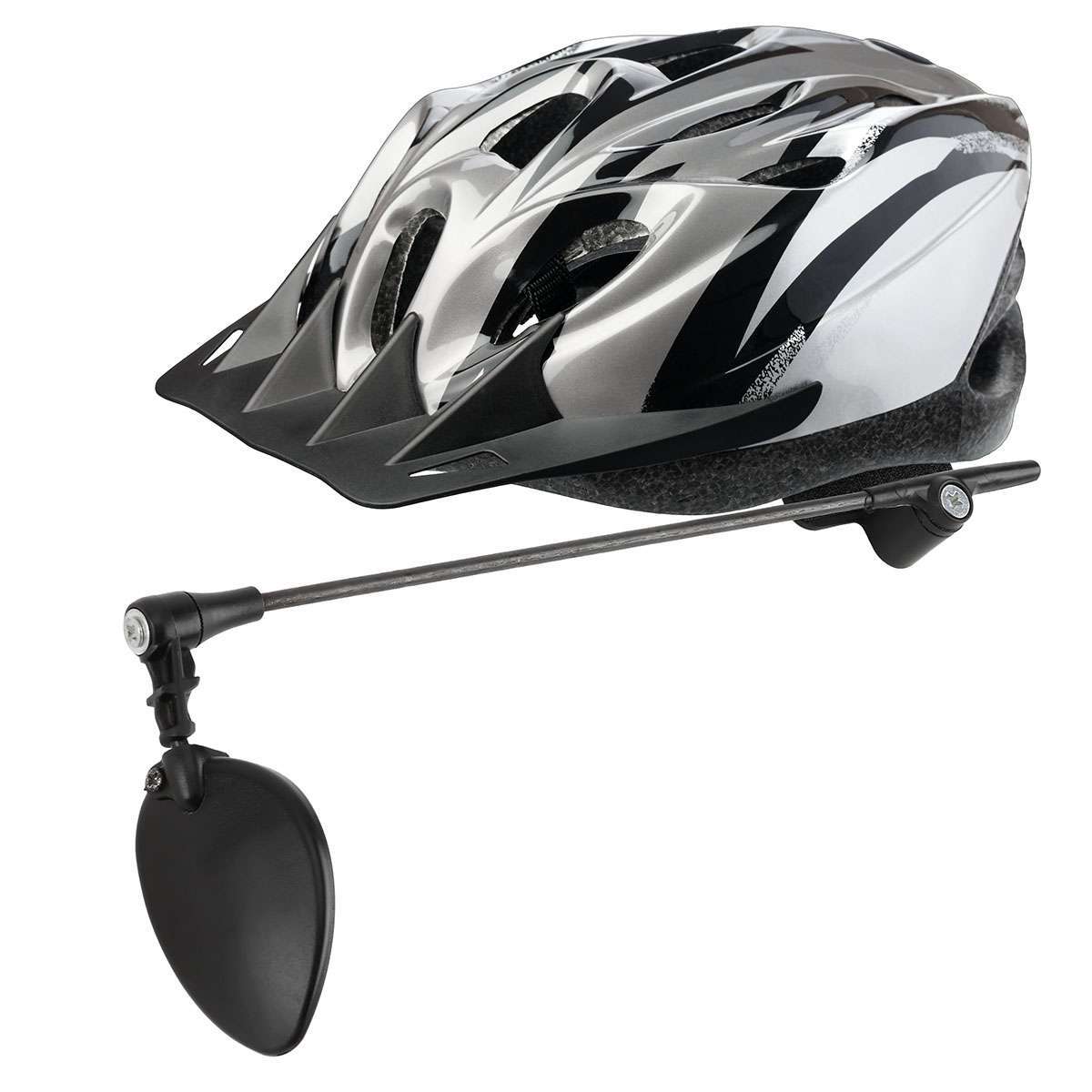 360° Bicycle Helmet Rearview Mirror - Adjustable Cycling Safety Mirror