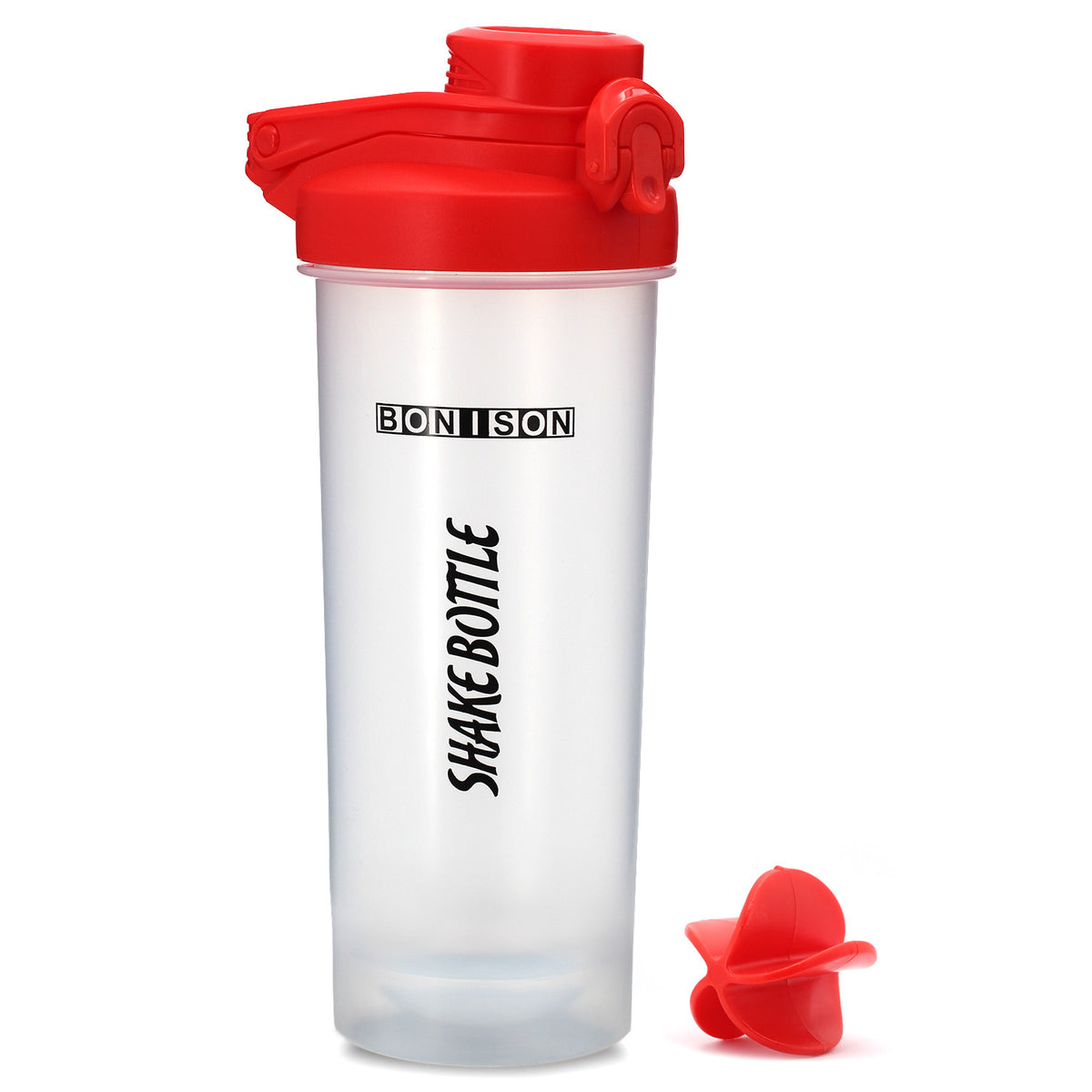Auto Flip Lid Shaker Bottle for Protein Drinks and Smoothies - 24 oz