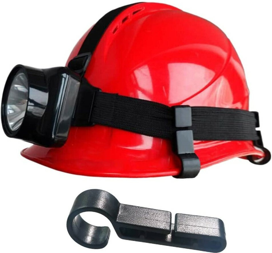 Helmet Clips for Headlamp Hooks - Hard Hat Light Clips, Heavy Duty 10 Pack