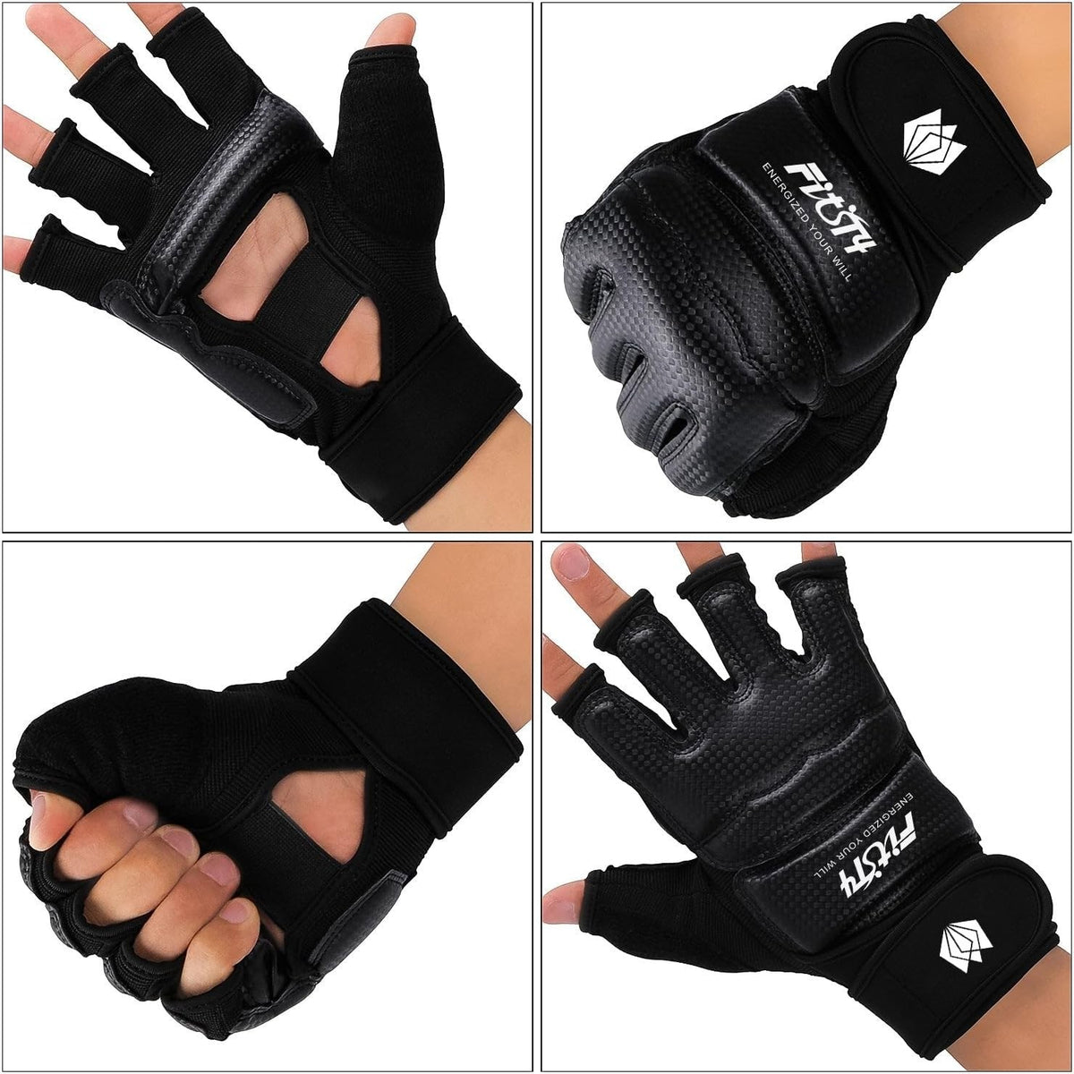 Adjustable MMA Training Gloves - Breathable Half Mitts for Combat Sports
