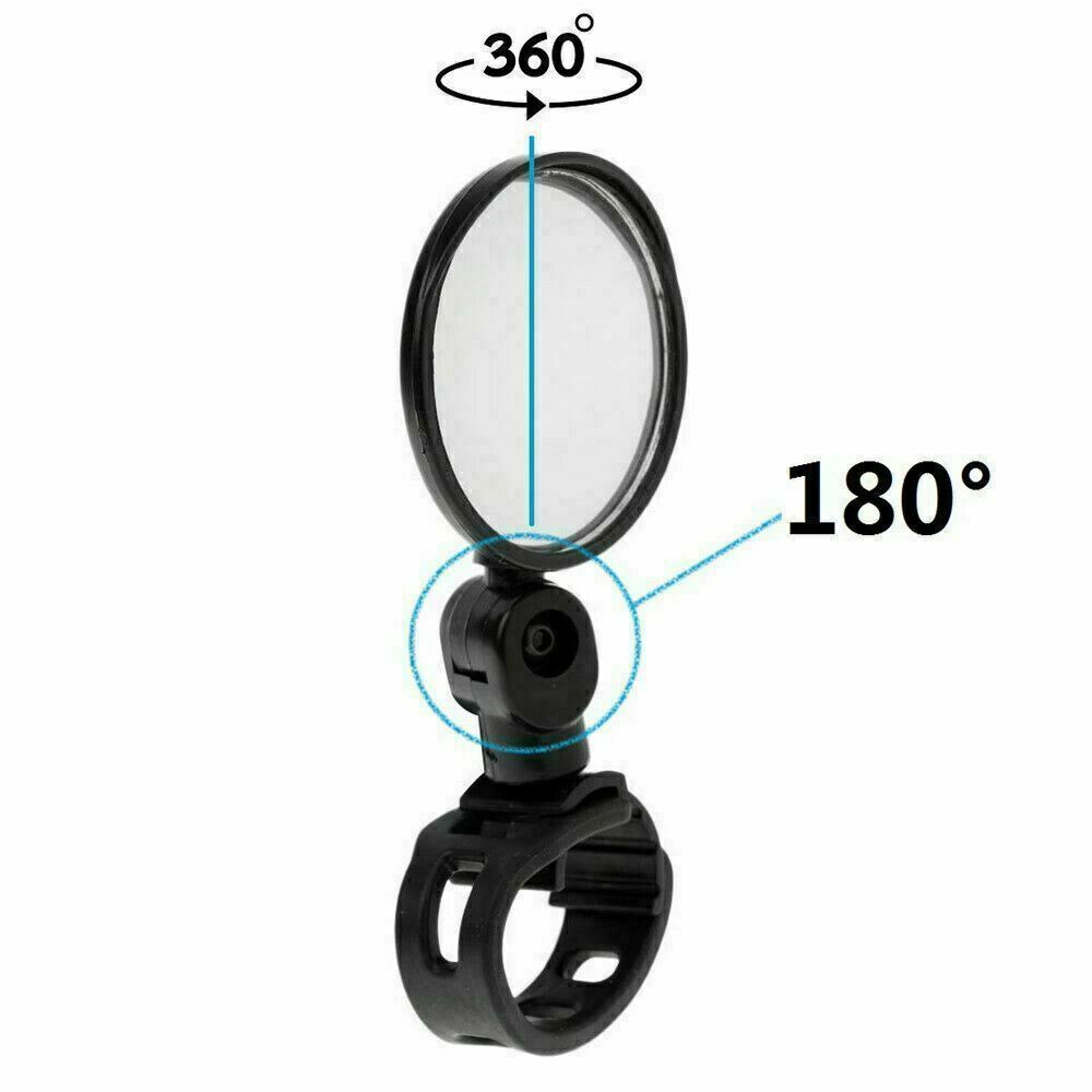 Adjustable Bicycle Mirror Set for Mountain, Hybrid, Urban Bikes