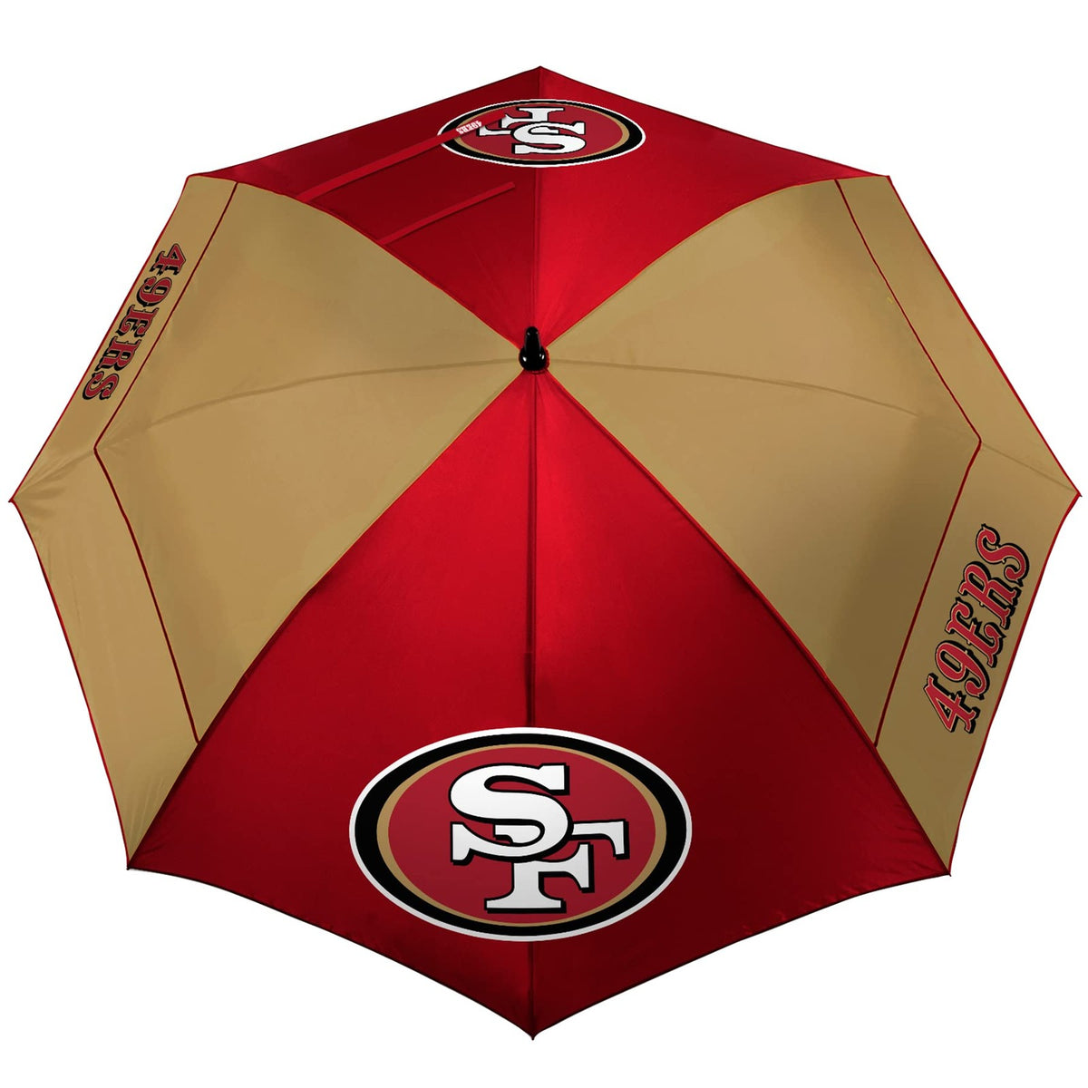 San Francisco 49ers 62-Inch WindSheer Lite Umbrella - Team Sports Gear
