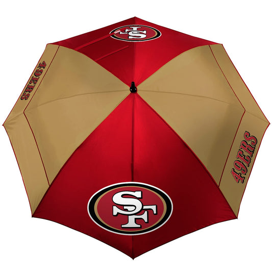 San Francisco 49ers 62-Inch WindSheer Lite Umbrella - Team Sports Gear