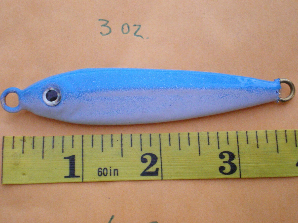 Saltwater Fishing Lure Spoon Set - 5 Multi-Color Lead-Free Jigs, 3 Oz