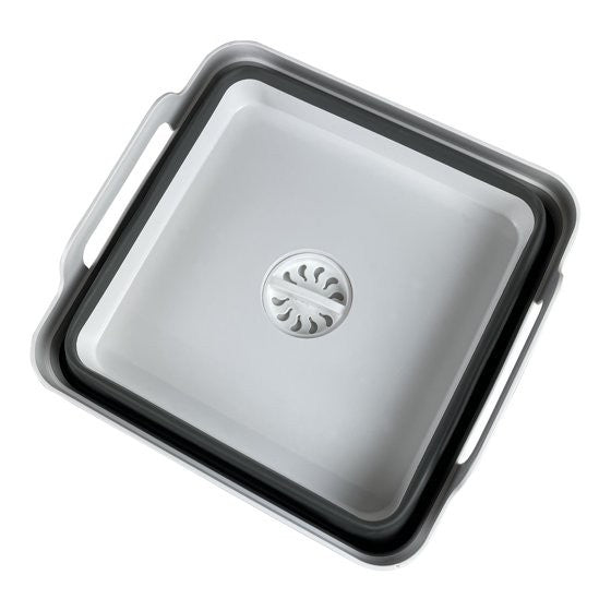 10 Quart Collapsible Camping Sink with Handles and Drain Plug