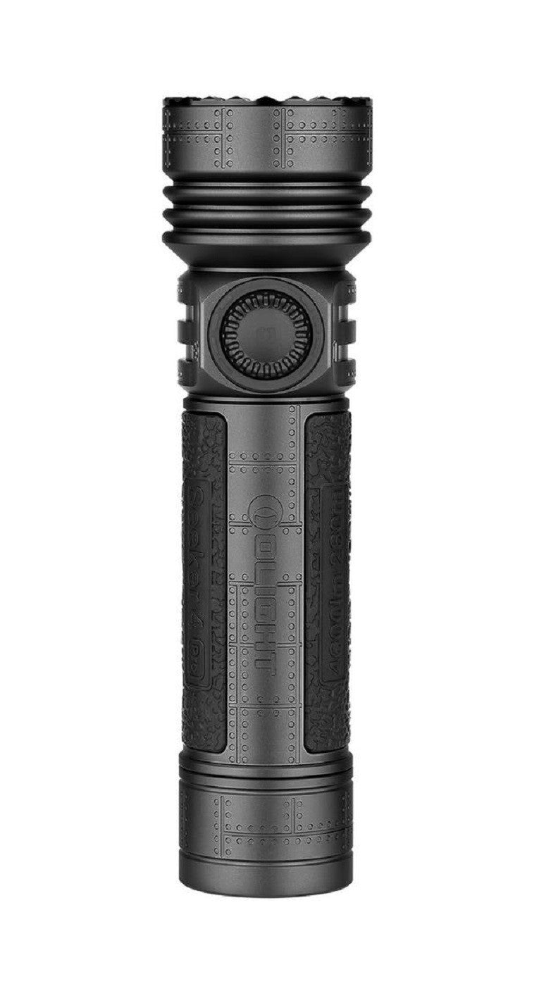 High Power Tactical Flashlight 4600 Lumens with Holster - Seeker 4 Pro