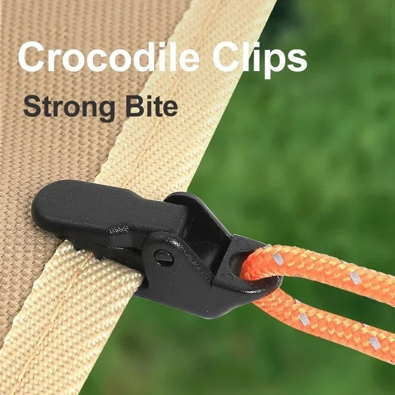 Reusable Tent Tarp Clips Heavy Duty Camping Clamp Buckles Set