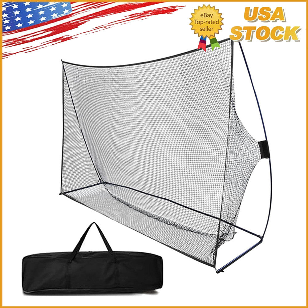 10x7FT Portable Golf Practice Net with Carry Bag - Swing Training Equipment