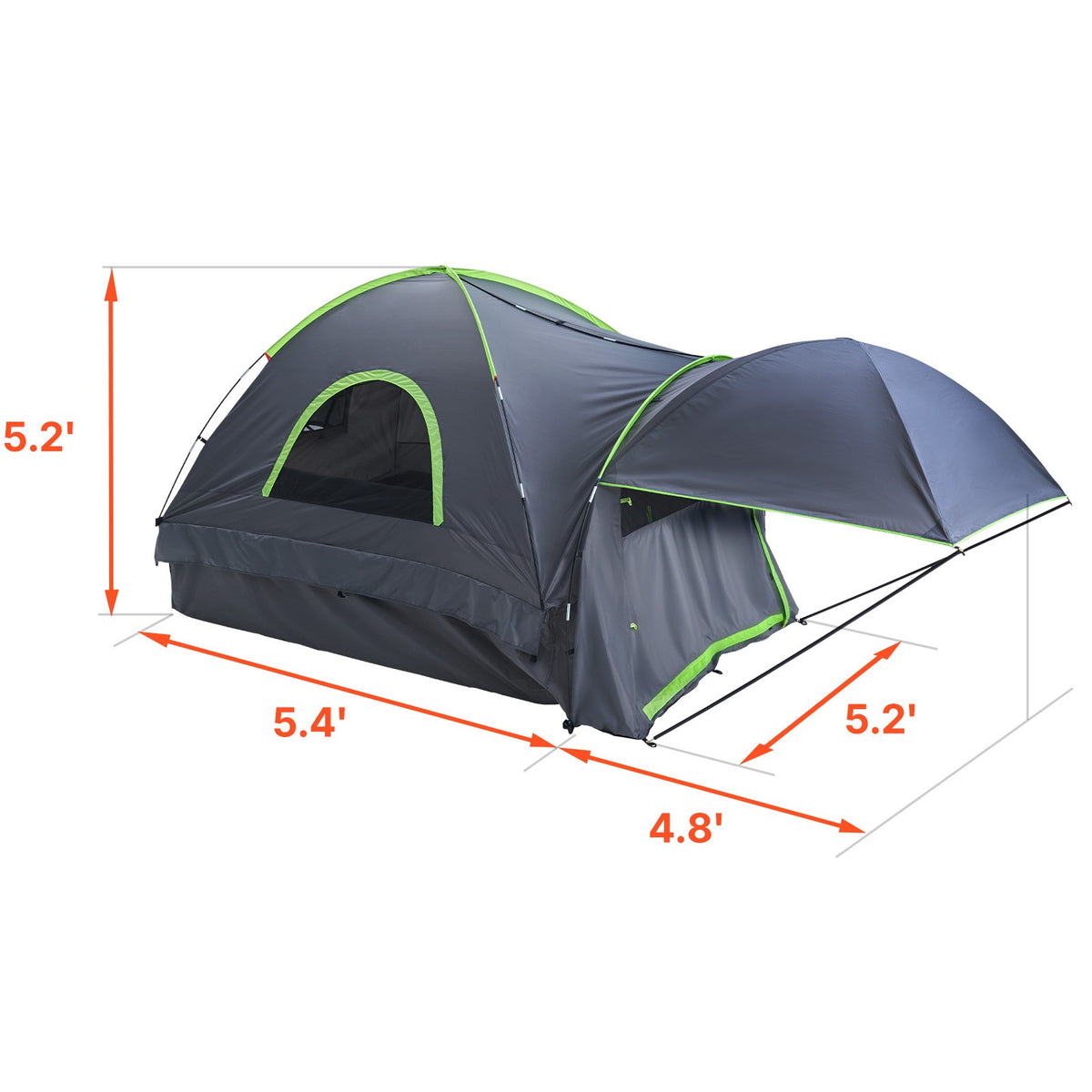 Waterproof Truck Bed Tent for Camping, Fits 5.0-5.2ft Pickup Trucks