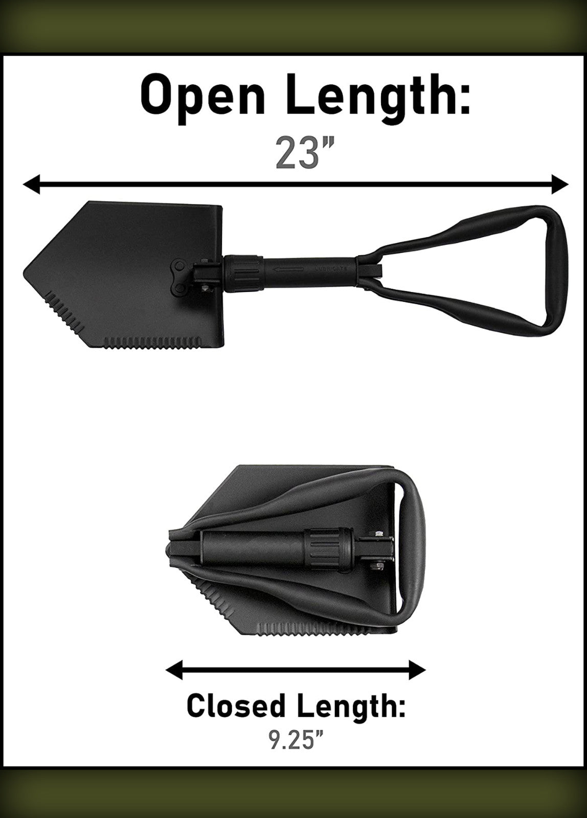 Military Style Folding Entrenching Shovel with OCP Cover