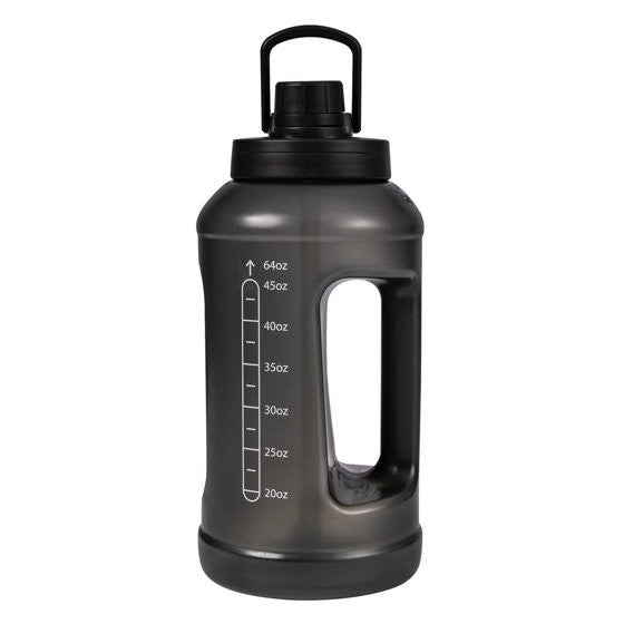 Reusable 64 oz Water Bottle with Straw and Chug Lid - Pack of 2