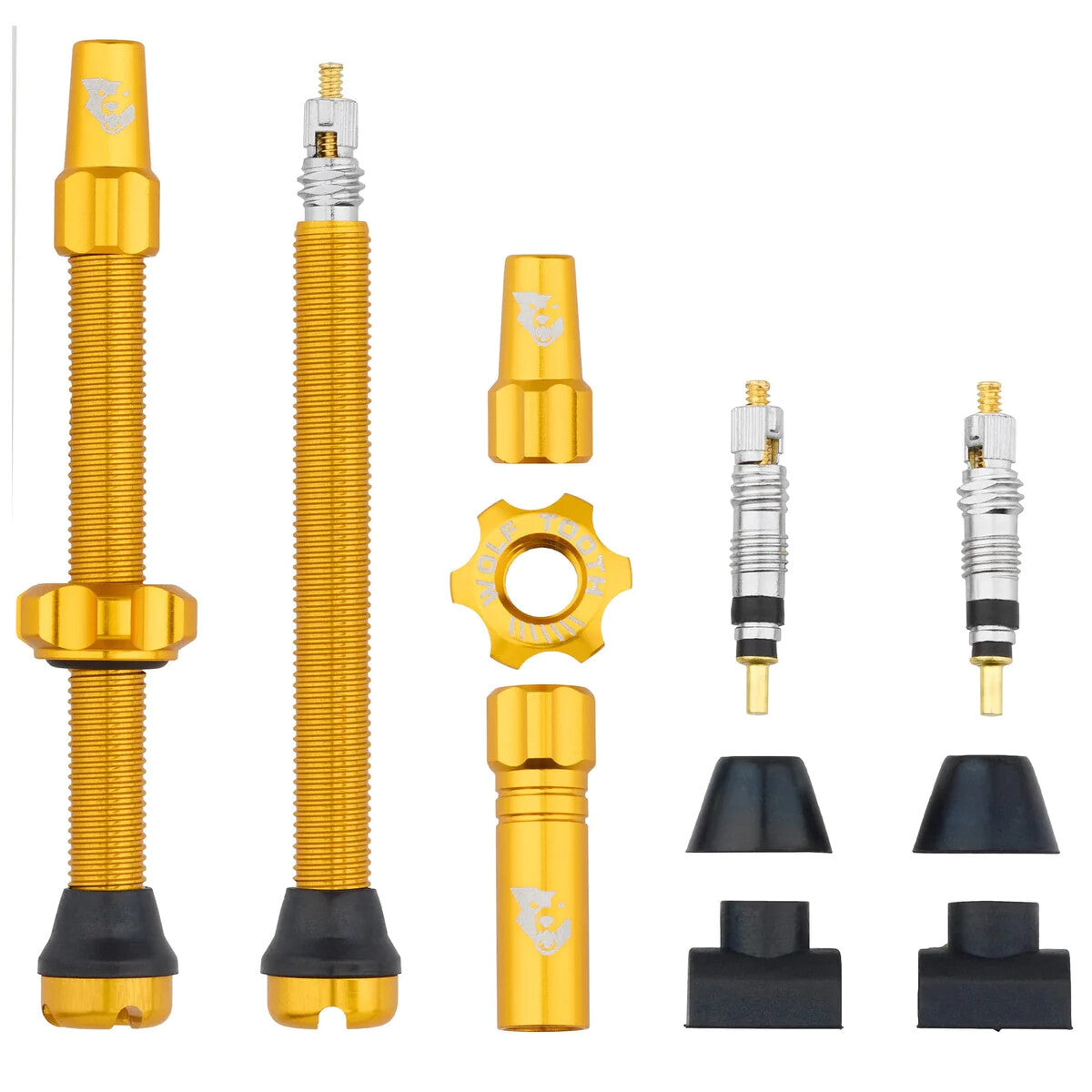 Tubeless Valve Stem Kit for Bicycle - All Sizes & Colors