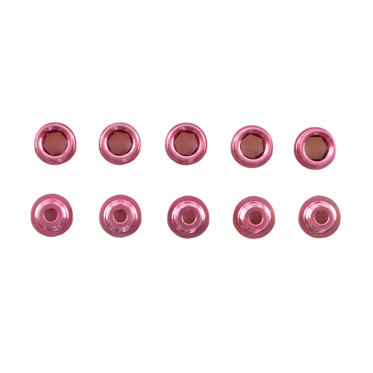 Lightweight Bicycle Chainring Bolts - Fits Shimano, Sram, BMX Pink
