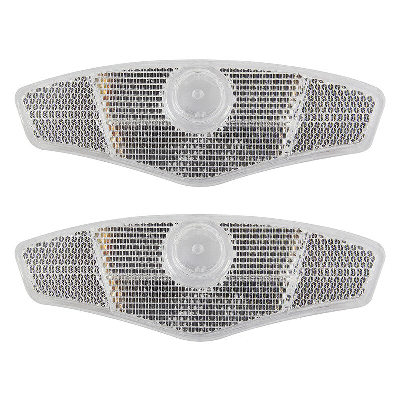 Bike Wheel Spoke Reflector Set - 5 Inch White, Easy to Install