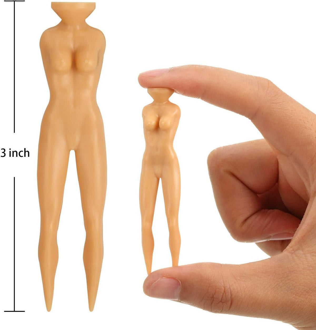 Novelty Golf Tees 50 Pack - 3 Inch Lady Figure Gag Gift for Men and Golfers