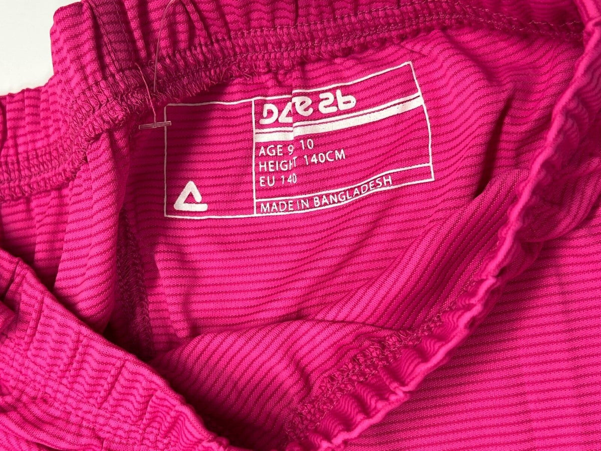 Girls Base Layer Set - Pink Thermal Top & Bottom for Active Wear Age 9/10
