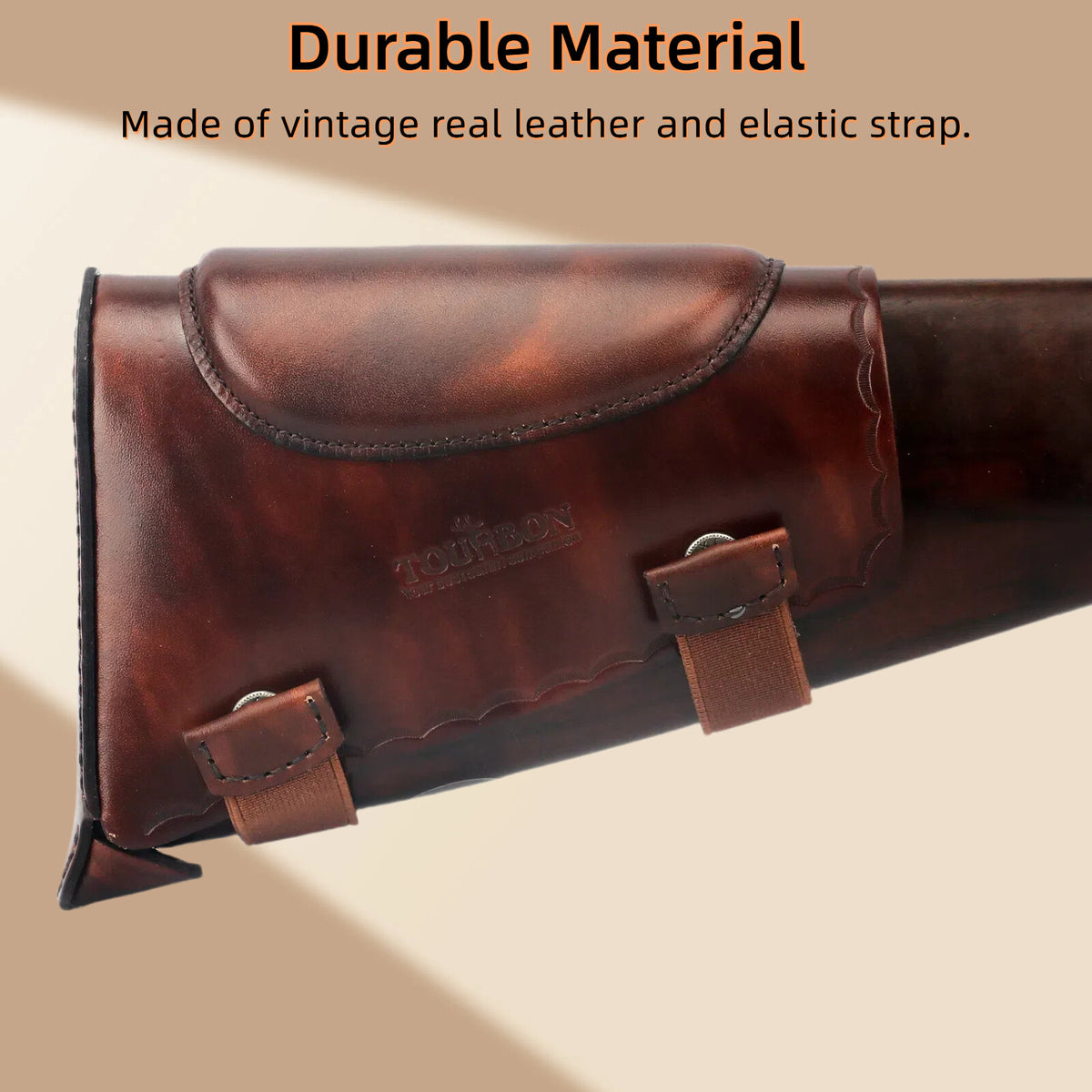 Leather Recoil Pad & Cheek Rest for Hunting & Shooting Guns