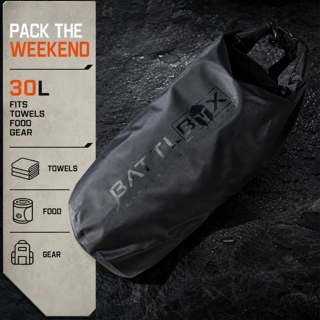 30L Waterproof Dry Bag for Camping and Kayaking - Outdoor Gear Sack