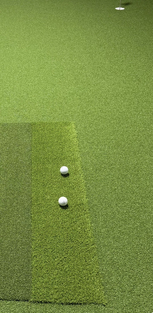 Golf Hitting Mat - 10.5 x 60 Inch Off-Size Pure Flight Strip for Practice